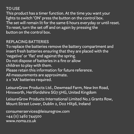 30cm Wire & Wood Tree Light with Warm White LEDs