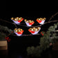 Set of 5 Acrylic Robins with Clips