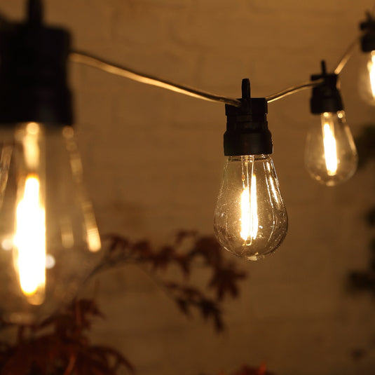 10 Connectable Small LED Edison Festoons