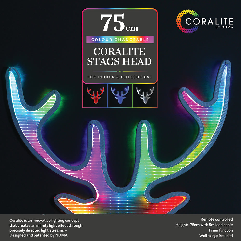 75cm Coralite Reindeer Head
