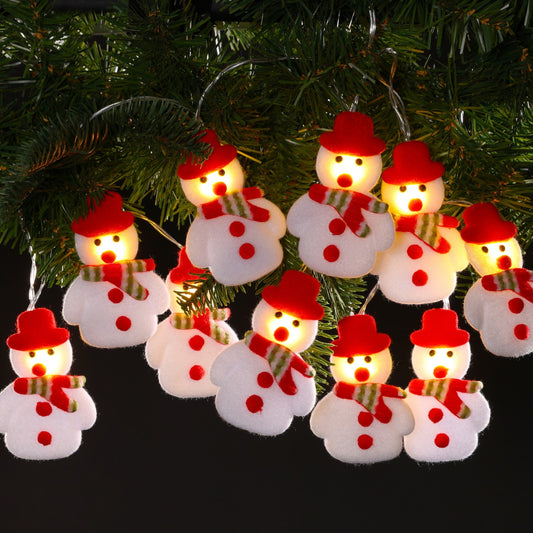 Fabric Snowman Garland