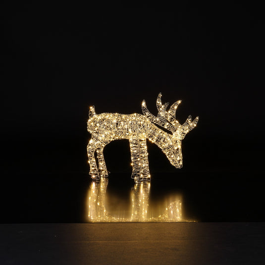 Twisted Silver Grazing Stag