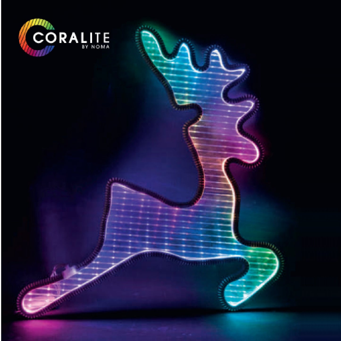 45cm Coralite Leaping Reindeer