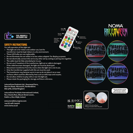 70cm Coralite Happy Halloween Spooky Sign