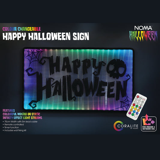 70cm Coralite Happy Halloween Spooky Sign