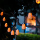 10 Tan Rattan Lantern Lights