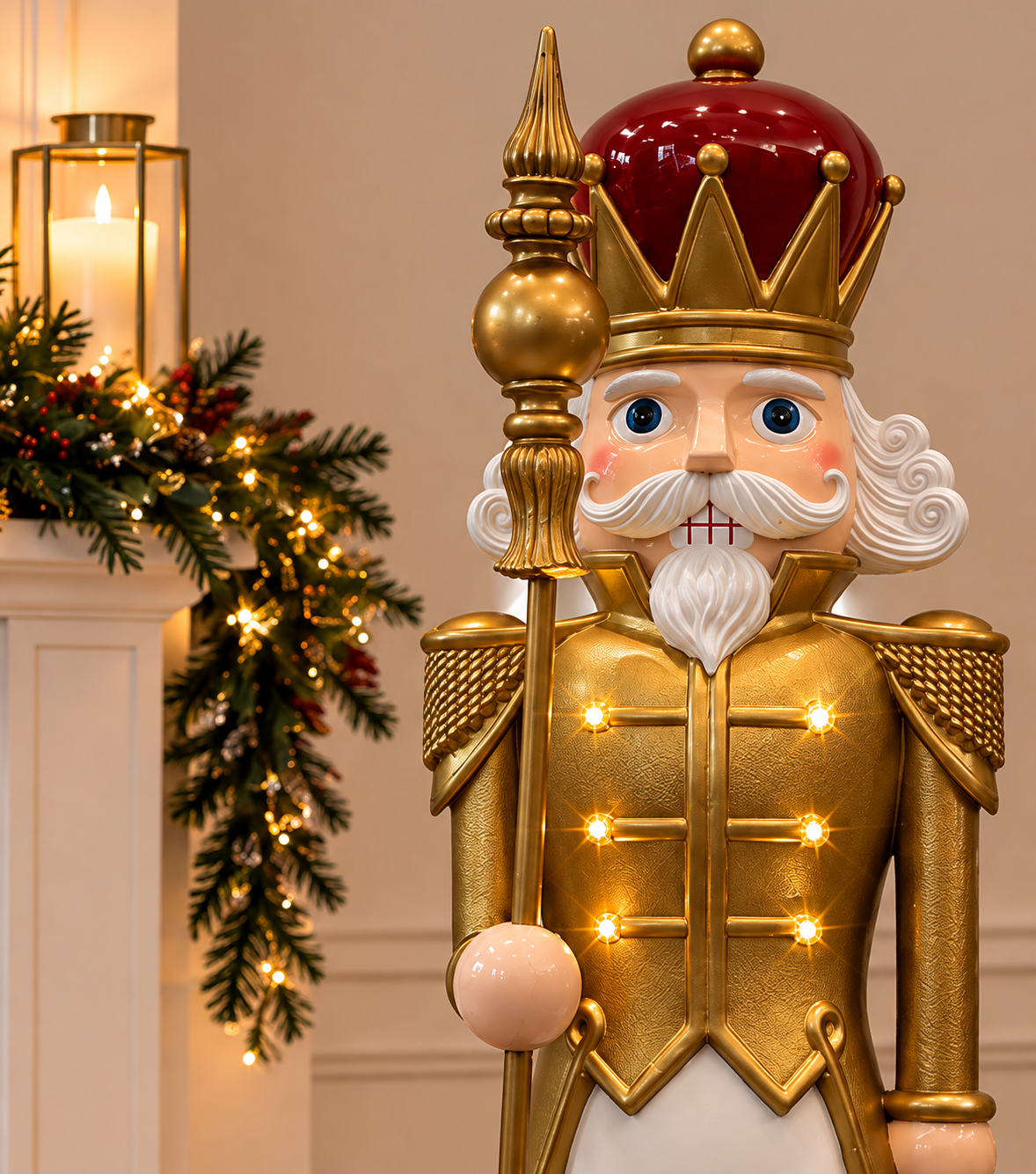 1.2M Gold Musical Nutcracker