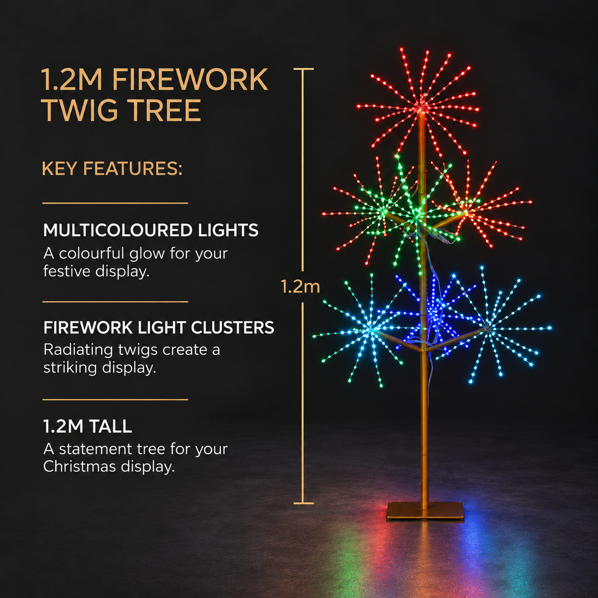 1.2M Firework Twig Tree