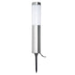 Set of 2 Connectable Maxi Frosted Stainless Steel Bollard