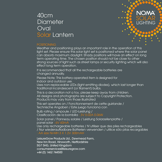 Mandarin 40cm White Oval Lantern with Tassels