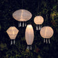 Mandarin 20cm White Round Lanterns with Tassels