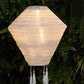 Mandarin 28cm White Diamond Lantern with Tassels