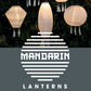 Mandarin 20cm White Long Oval Lantern with Tassels