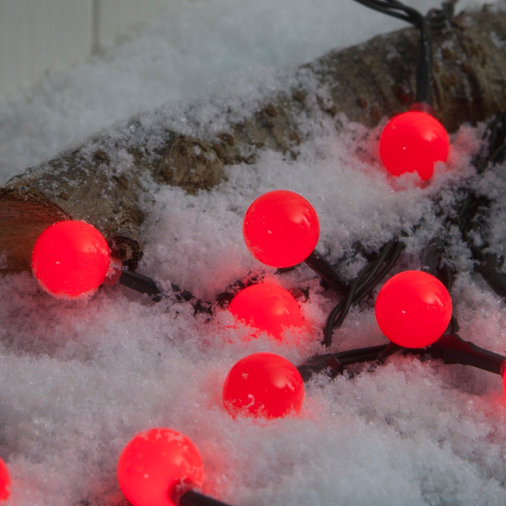 100 Red Berry Lights