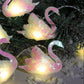 20 Warm White Pearl Sequin Swan String Lights with Clear Cable