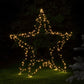 1m Warm White Folding Black Wire Star - 280 LEDs