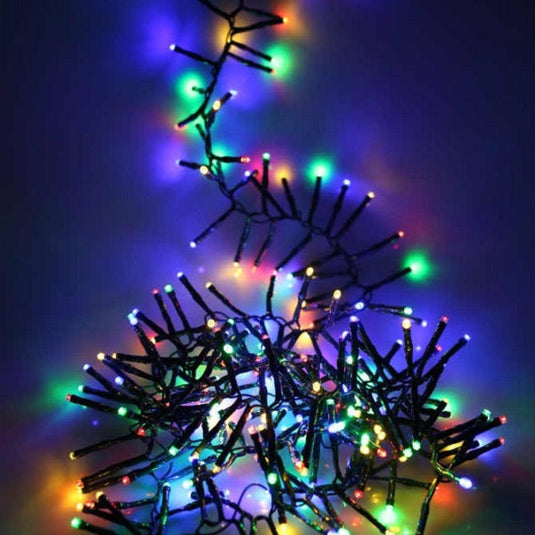 1500 Multicolour Multifunction Cluster Lights With Green Cable