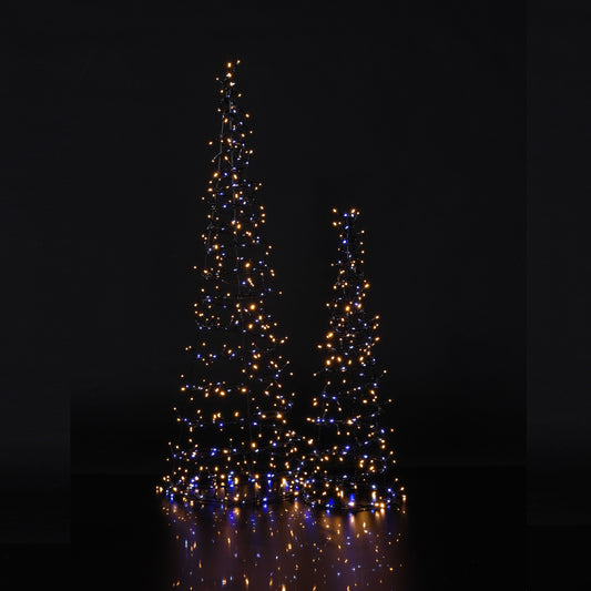 Paris By Night - Set of 2 Spiral Trees (90cm and 60cm)