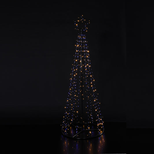 Paris By Night - Cone Tree With Star (1.8m)