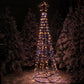 Paris By Night - Cone Tree With Star (2.1m)