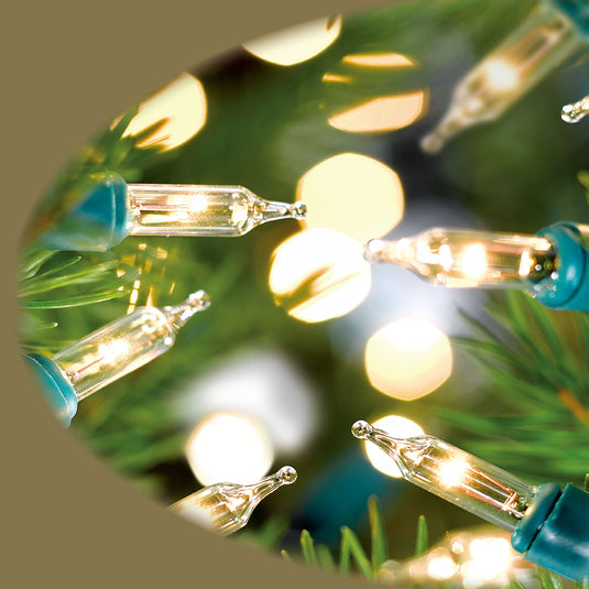 240 Clear NOMA Classic Mini String Lights with Green Cable
