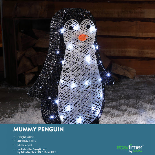 60cm Black and White Mum Penguin