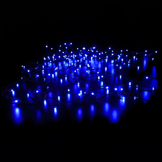 300 Colour Changeable Remote Controlled String Lights with Green Cable