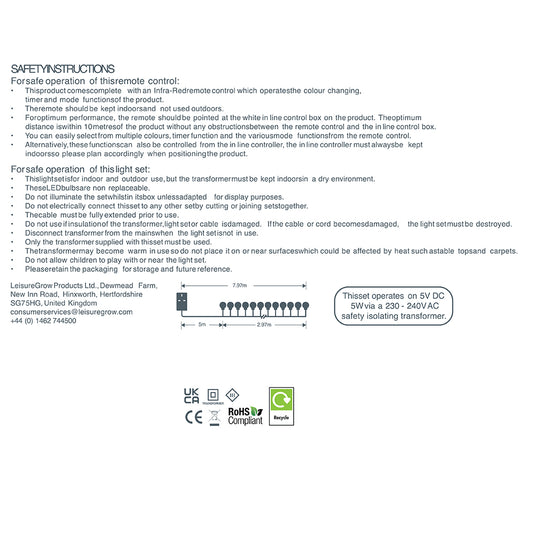 100 Colour Changeable Remote Controlled Berry Lights