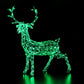 1.4M Colour Changeable White Rattan Woburn Stag - 300 LEDs