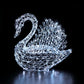 1M Colour Changeable White Rattan Serpentine Swan - 300 LEDs