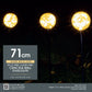 Set of 3 Connectable Warm White Crackleball Lights
