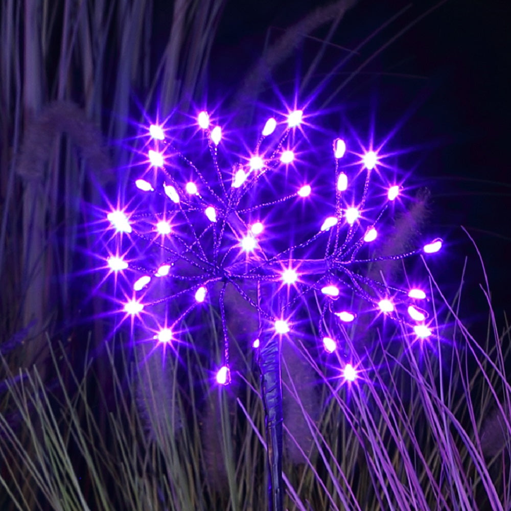 Set of 3 Connectable Lilac Firework Lights