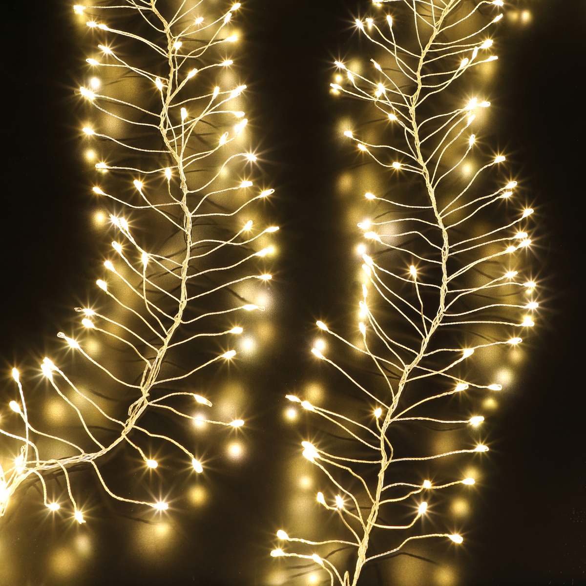 720 Warm White Micro Cluster Lights With Silver Wire