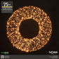 75cm Micro Wire Wreath - 720 Antique White LEDs