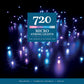 720 Pastel Micro String Lights with Green Cable
