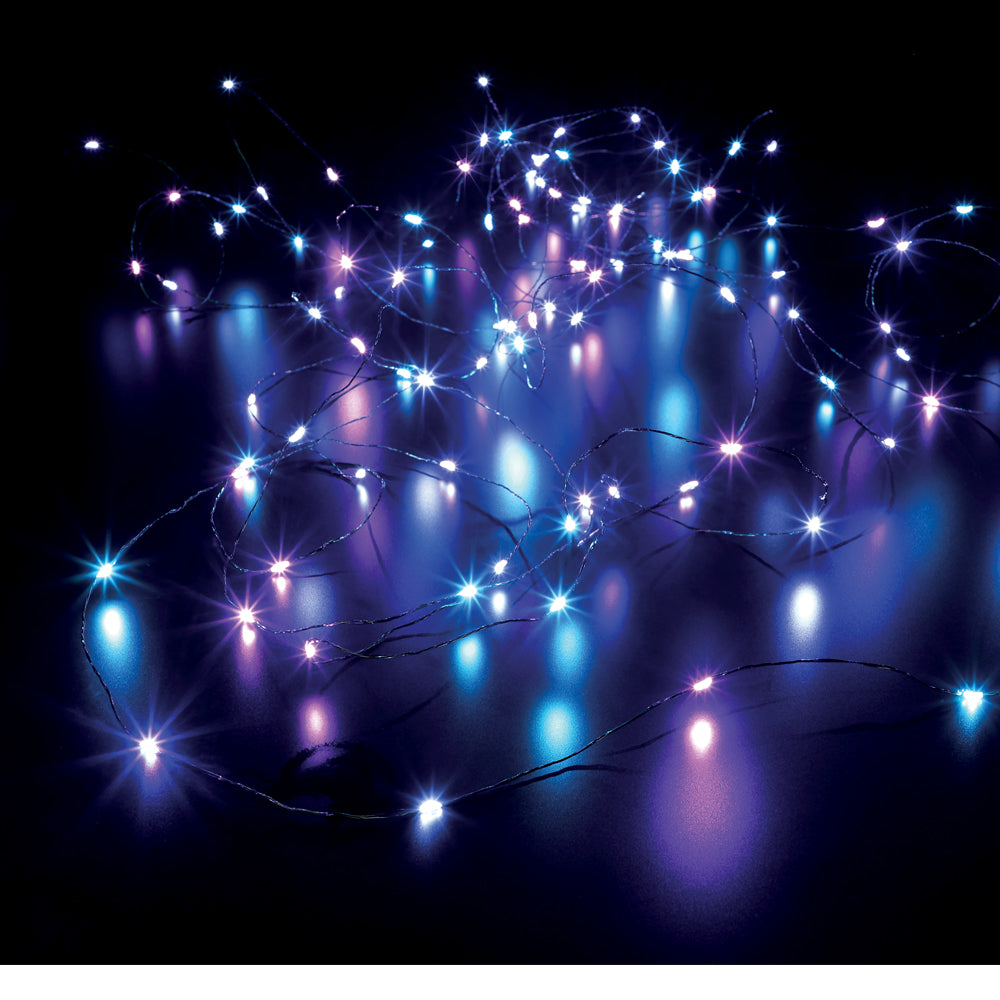 720 Pastel Micro String Lights with Green Cable