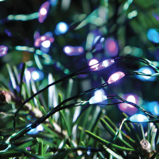 720 Pastel Micro String Lights with Green Cable