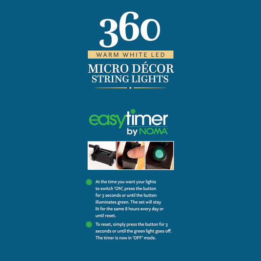 360 Warm White Micro Décor Tree Lights with Copper Wire