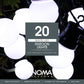 20 White Traditional Festoon Lights With Black Cable