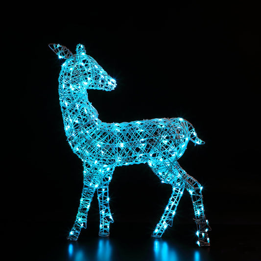 1m Colour Changeable White Richmond Deer - 140 LEDs