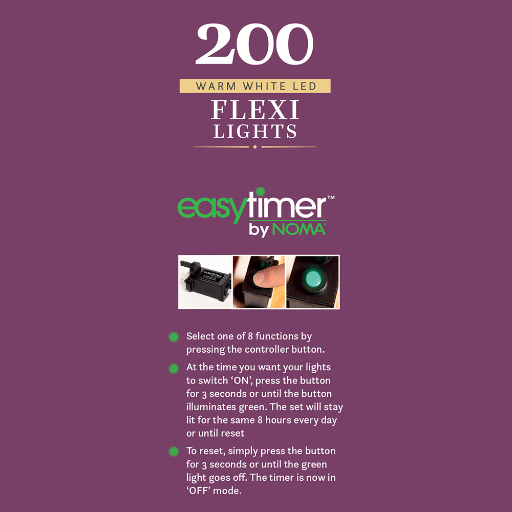Warm White Flexi Wire Lights With Clear Cable