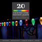 20 Multicolour Large Facetted Cone