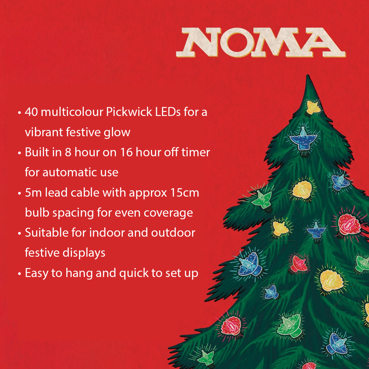 80 NOMA LED Classic Pickwicks