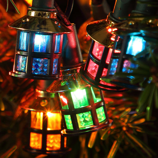 80 Multicolour LED Victorian Lantern String Light