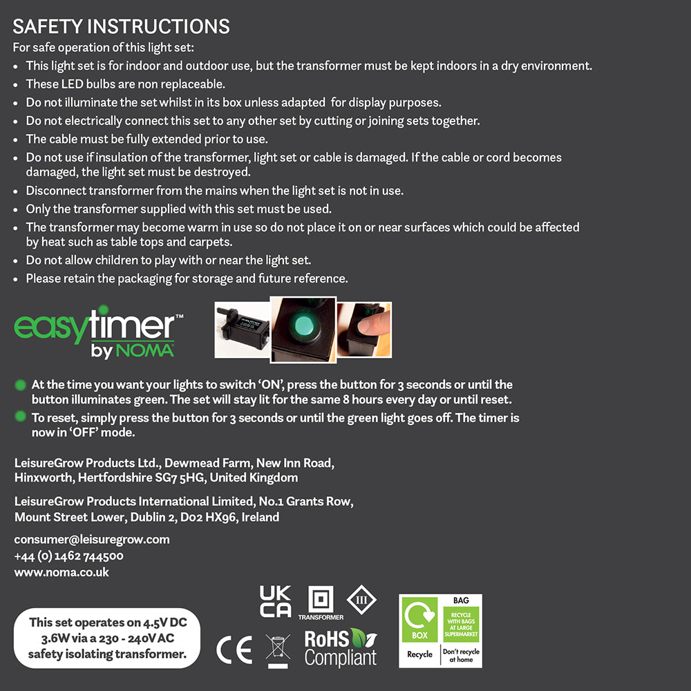 25cm Iridescent Dear And Fawn - 70 White LEDs