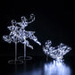 Flexi Light Two Reindeer & Sleigh