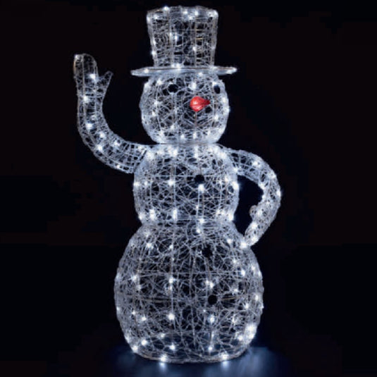 1m Spun Acrylic Dickensian Snowman