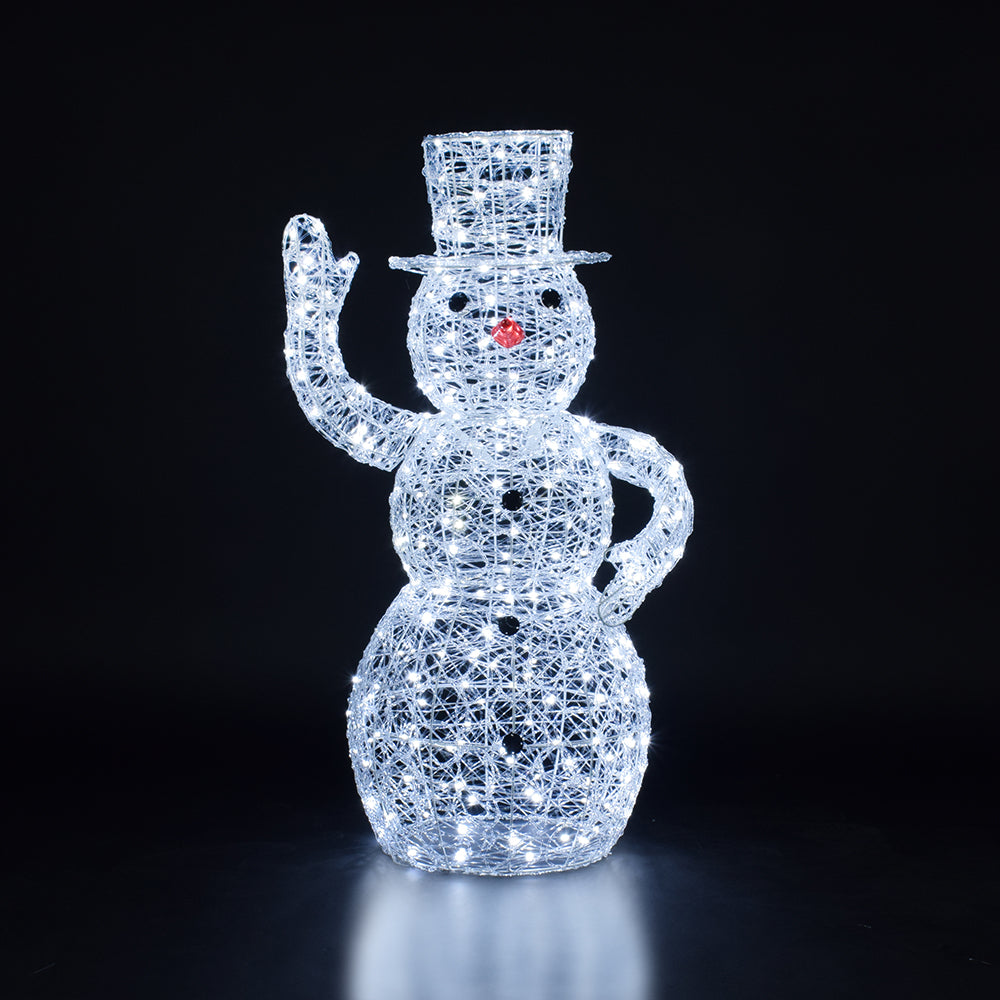 1m Spun Acrylic Dickensian Snowman