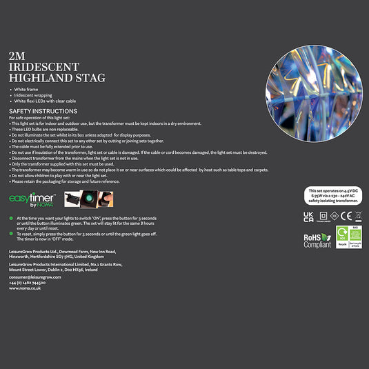 2M Iridescent Highland Stag