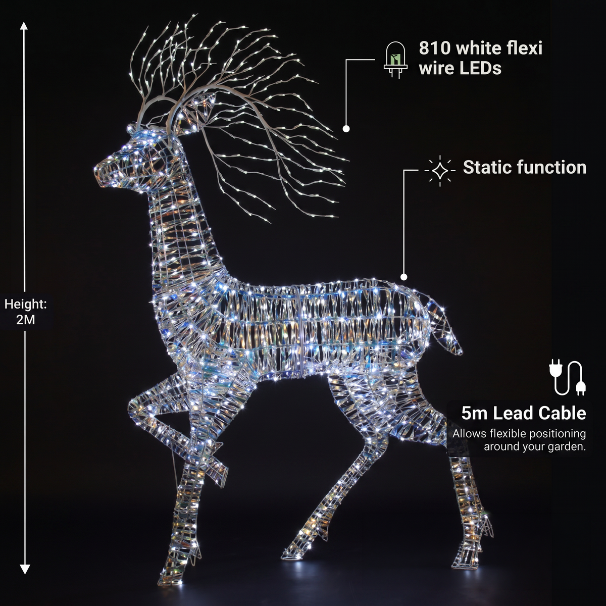 2M Iridescent Highland Stag